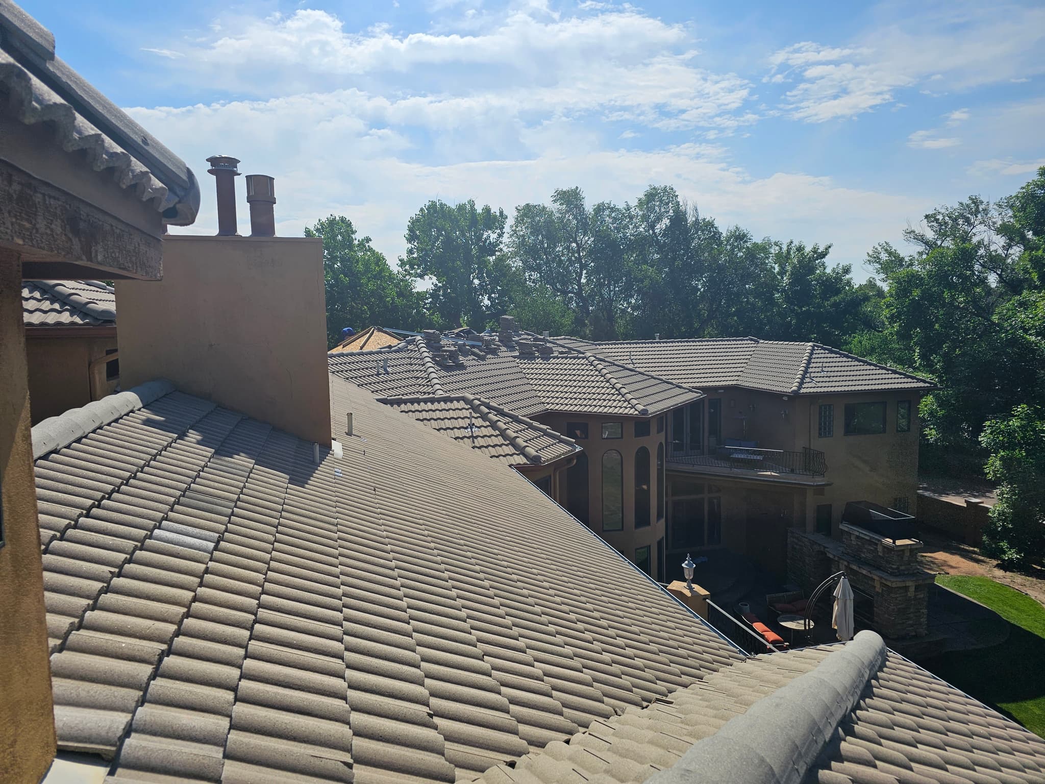 Tile installation