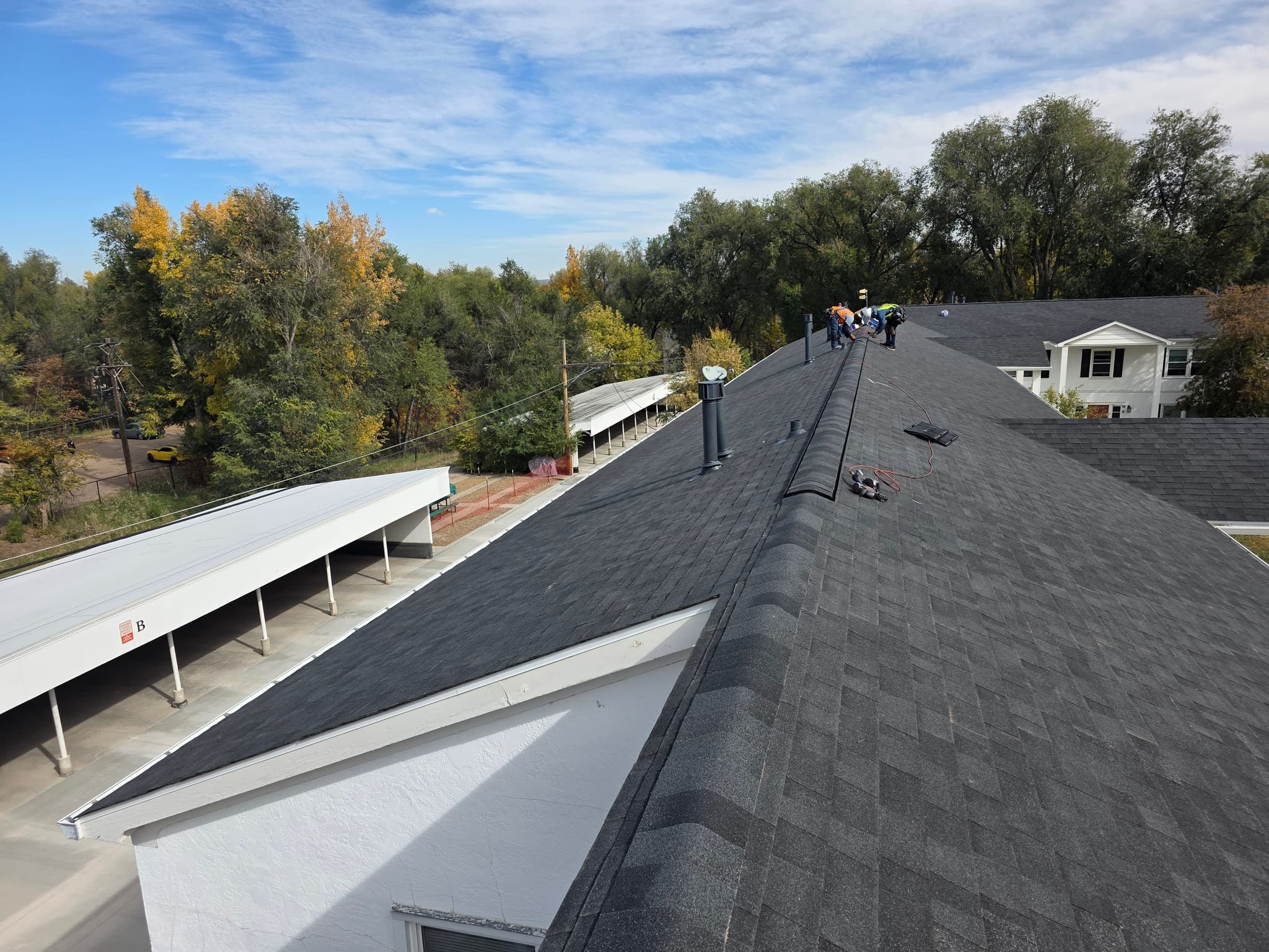 Commercial roofing work