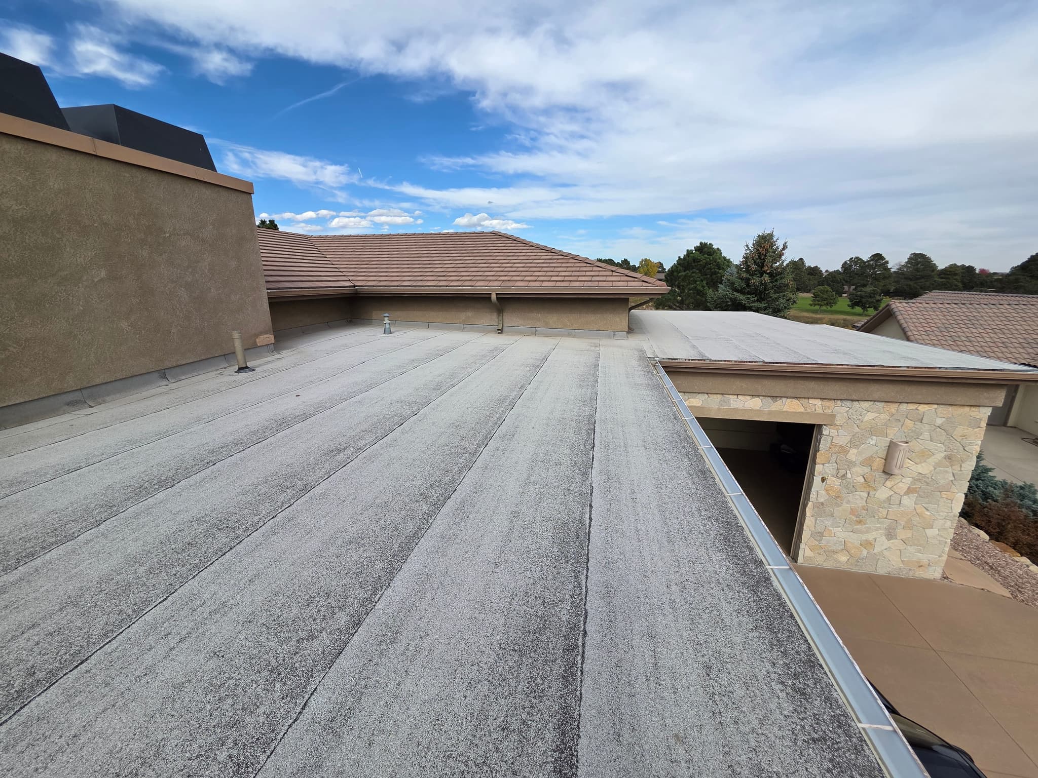 Commercial flat roof