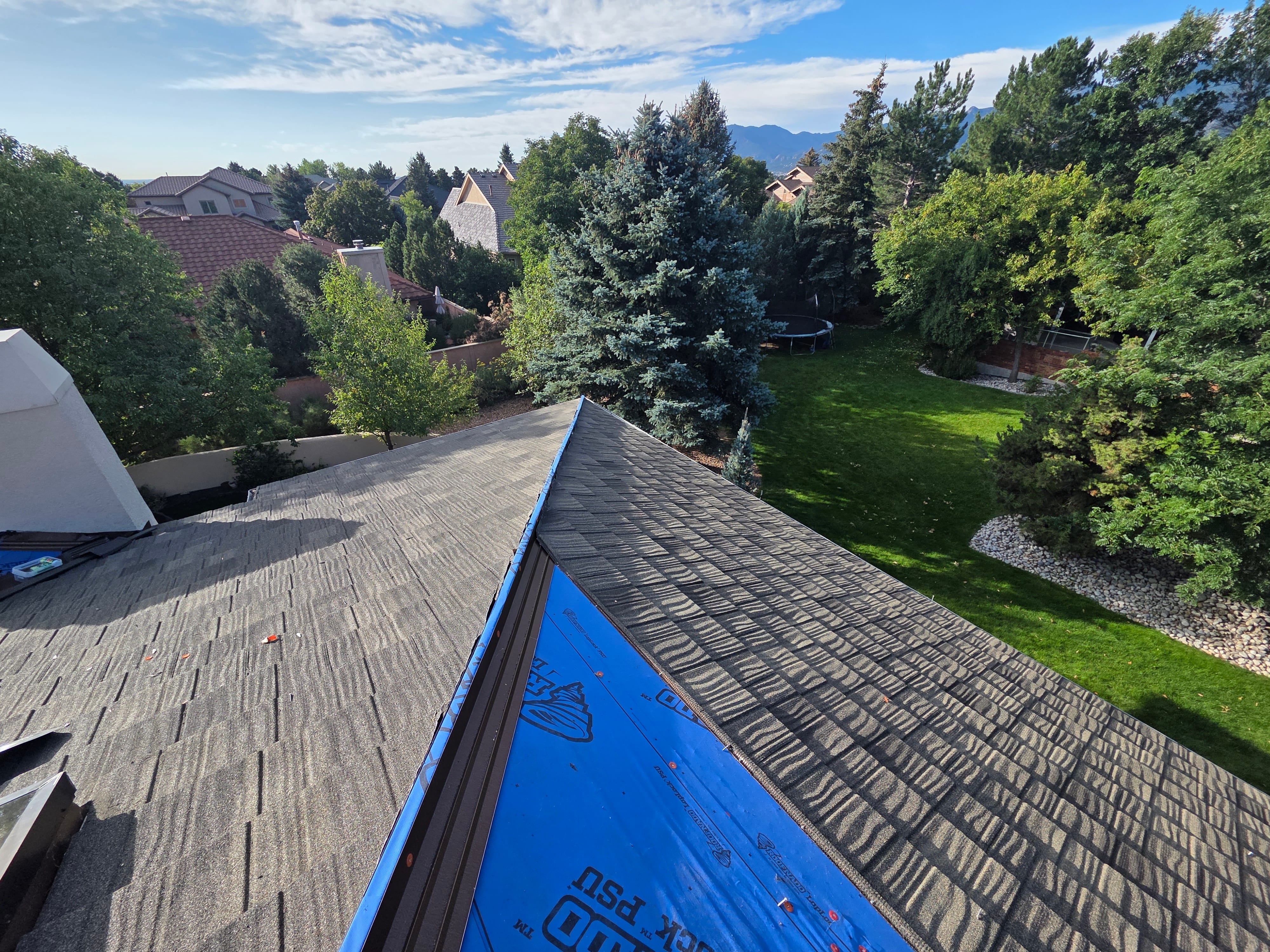 Steel roof installation