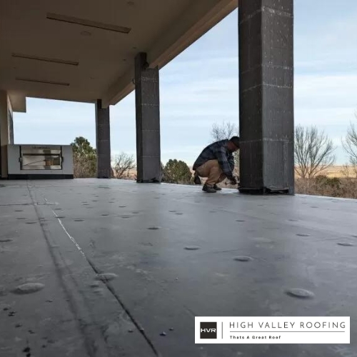 Installing a flat roof