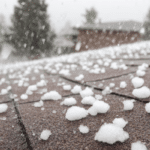 hail on shingle roof