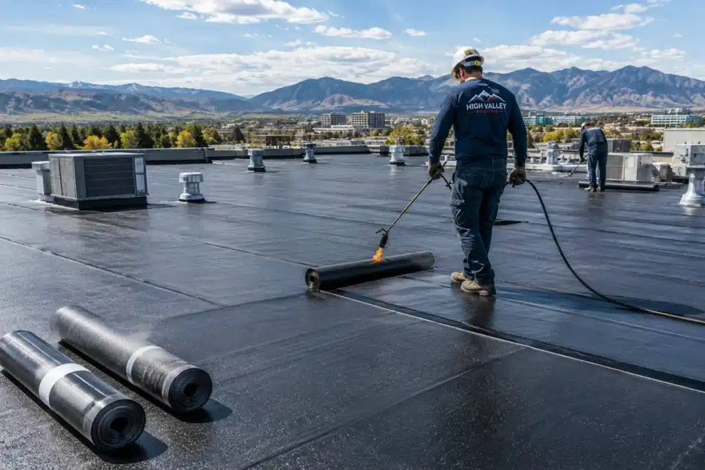 Modified Bitumen Commercial Roofing