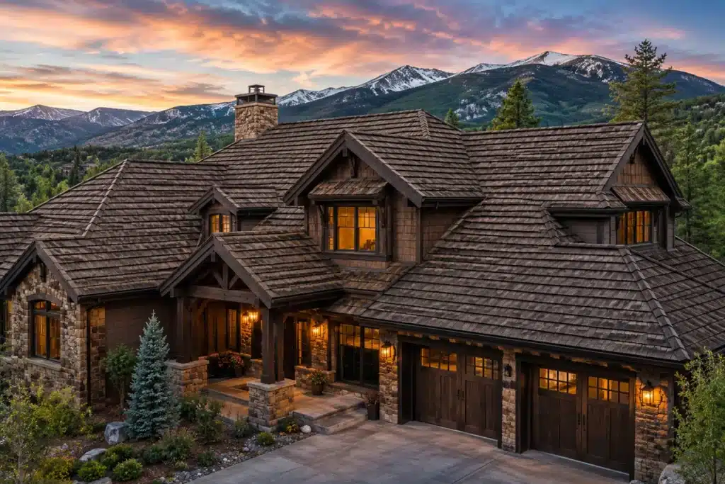 Shake Profile Stone Coated Steel Roofing
