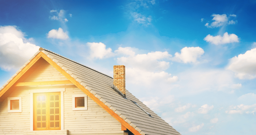 Roof in the sun